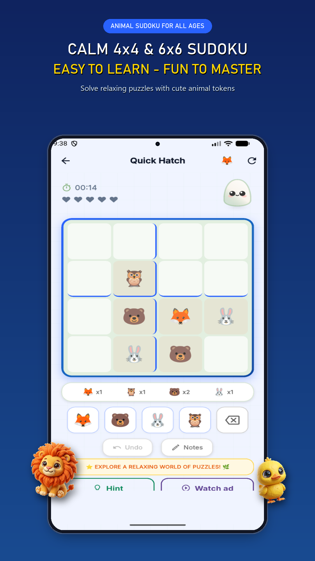 4x4 Sudoku Puzzle Gameplay